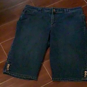 Style and Company jeans size 16 W Capri blue jeans